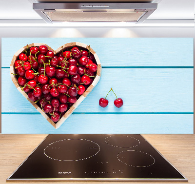 Salpicadero para cocina Corazón de cereza