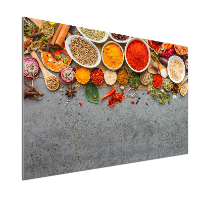 Panel de pared de cocina Mezcla de especias