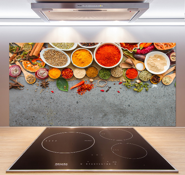 Panel de pared de cocina Mezcla de especias