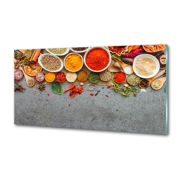 Panel de pared de cocina Mezcla de especias