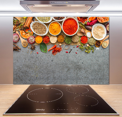 Panel de pared de cocina Mezcla de especias