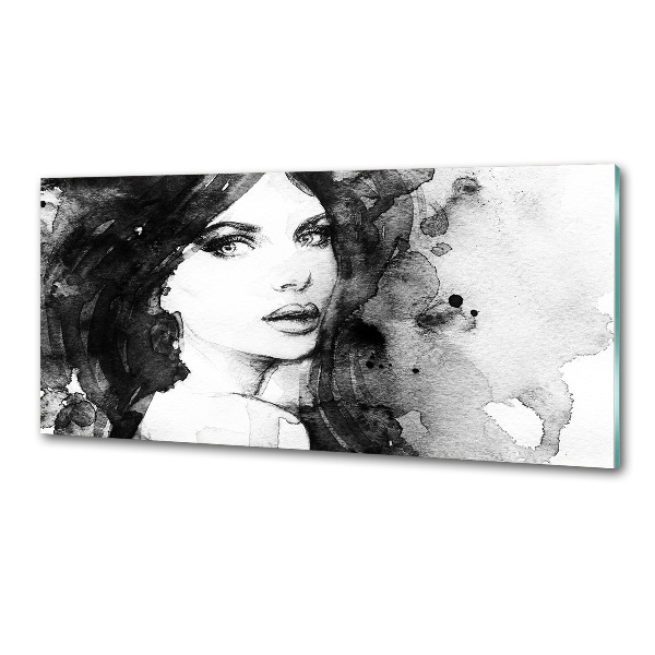 Panel de pared de cocina Retrato de mujer