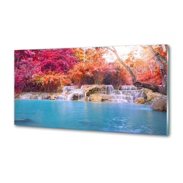 Panel antisalpicaduras Cascada en el bosque