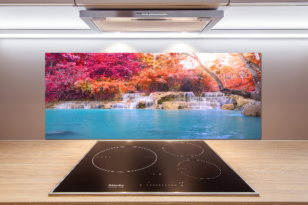 Panel antisalpicaduras Cascada en el bosque