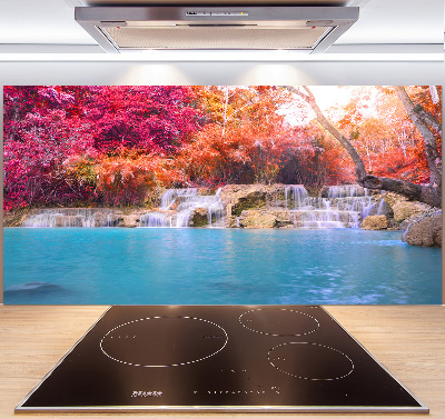 Panel antisalpicaduras Cascada en el bosque