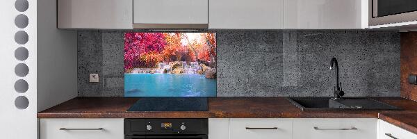 Panel antisalpicaduras Cascada en el bosque