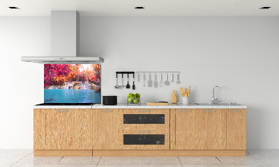 Panel antisalpicaduras Cascada en el bosque