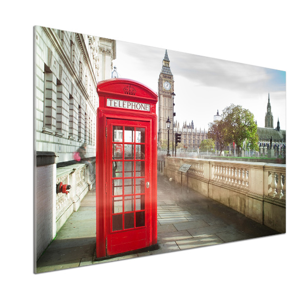 Panel antisalpicaduras Teléfono público