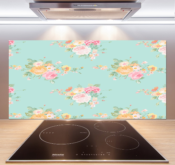 Salpicadero de cocina Patrón floral