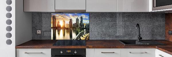 Panel de pared de cocina Atardecer en Dubái