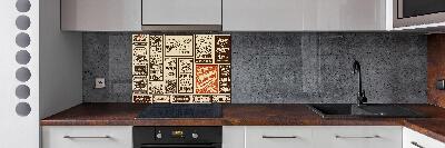 Panel de pared de cocina Anuncios y etiquetas