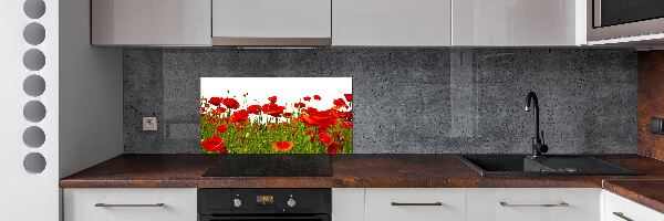 Panel de pared de cocina Amapolas de campo