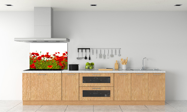 Panel de pared de cocina Amapolas de campo