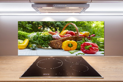 Salpicadero de cocina Cesta de verduras