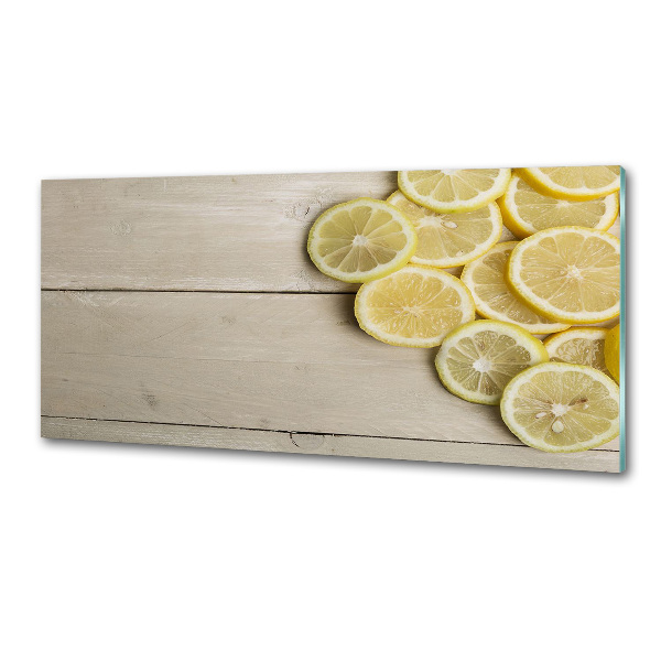 Panel de pared de cocina madera de limón