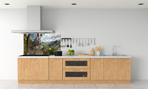 Panel de pared de cocina Ciclismo de montaña