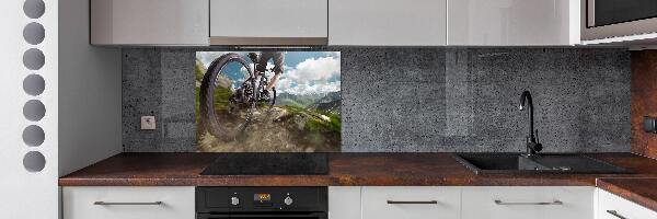 Panel de pared de cocina Ciclismo de montaña