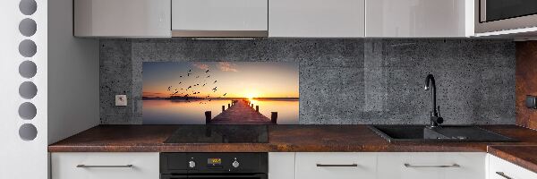 Panel de pared de cocina Atardecer