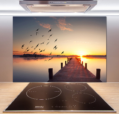 Panel de pared de cocina Atardecer