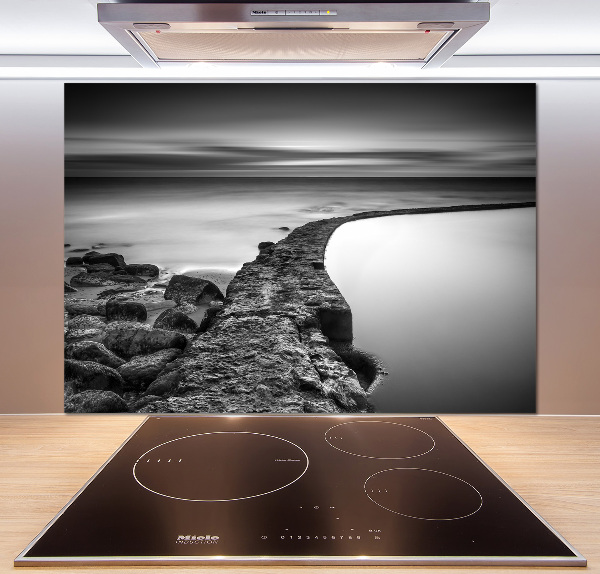 Salpicadero de cocina Playa rocosa