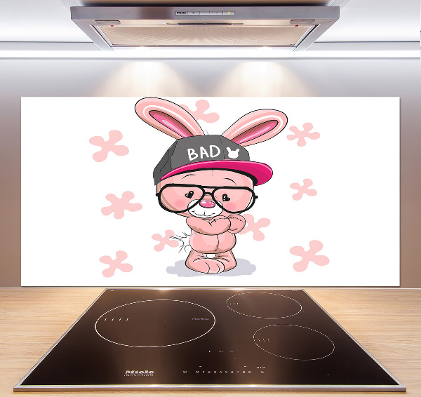 Panel para cocina Conejo con sombrero