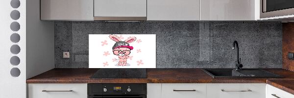 Panel para cocina Conejo con sombrero
