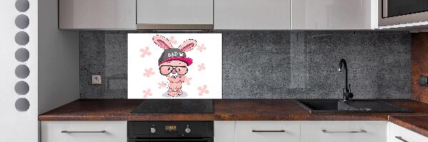 Panel para cocina Conejo con sombrero