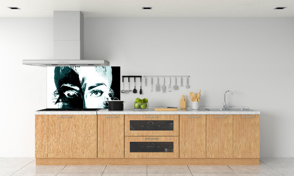 Panel antisalpicaduras Mujer abstracta