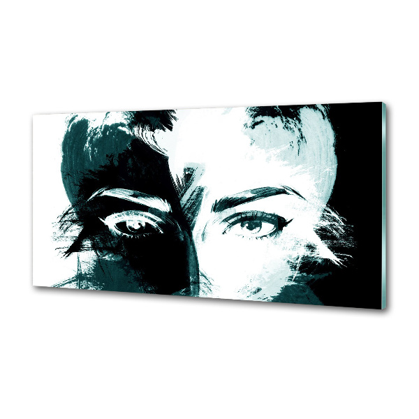 Panel antisalpicaduras Mujer abstracta