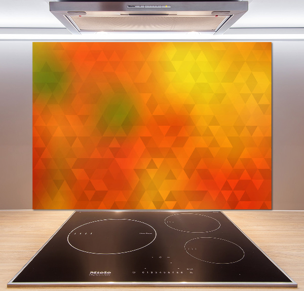 Panel para cocina Triángulos abstractos