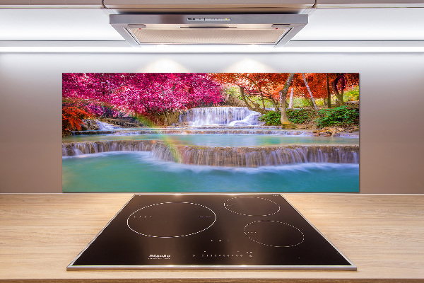 Panel antisalpicaduras Cascada en el bosque