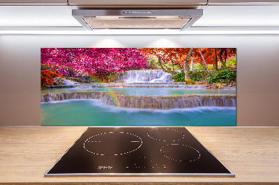 Panel antisalpicaduras Cascada en el bosque