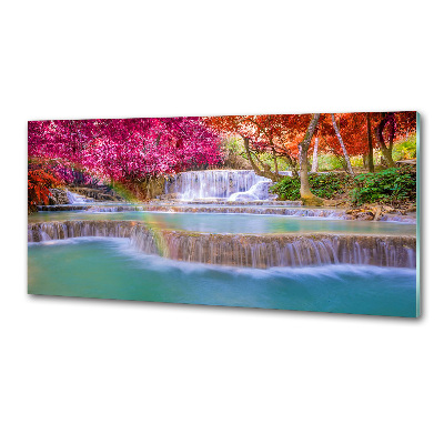 Panel antisalpicaduras Cascada en el bosque