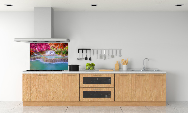 Panel antisalpicaduras Cascada en el bosque