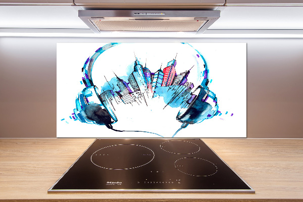 Panel antisalpicaduras Sonidos de la ciudad