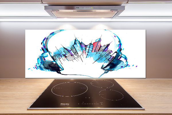 Panel antisalpicaduras Sonidos de la ciudad