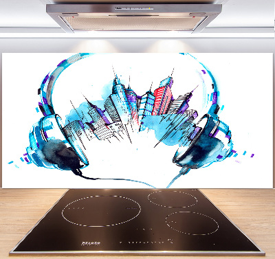 Panel antisalpicaduras Sonidos de la ciudad