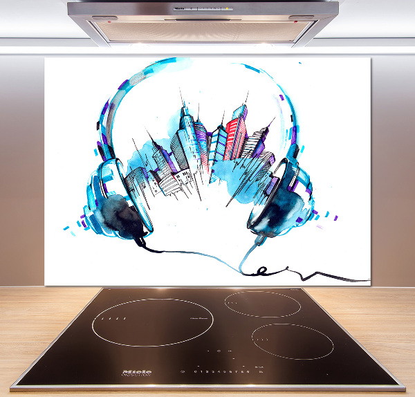 Panel antisalpicaduras Sonidos de la ciudad