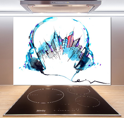 Panel antisalpicaduras Sonidos de la ciudad