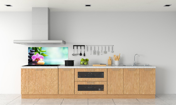 Salpicadero para cocina Orquídea de bambú