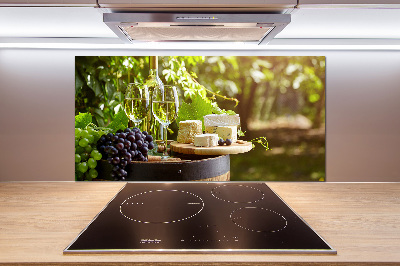 Panel de pared de cocina Vino y aperitivos