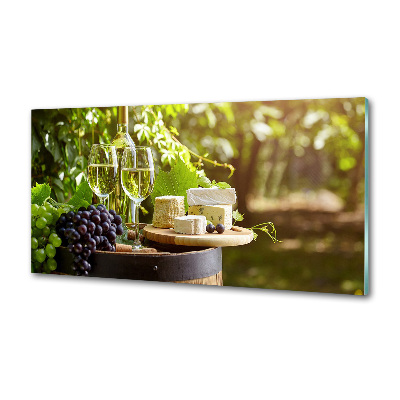 Panel de pared de cocina Vino y aperitivos