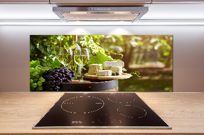 Panel de pared de cocina Vino y aperitivos