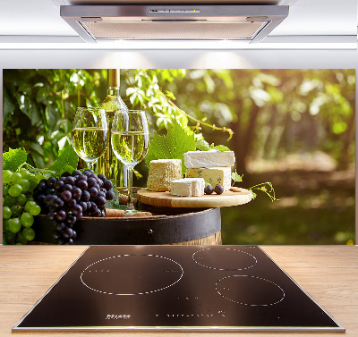 Panel de pared de cocina Vino y aperitivos