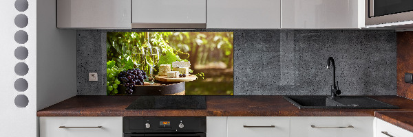 Panel de pared de cocina Vino y aperitivos