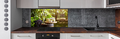 Panel de pared de cocina Vino y aperitivos