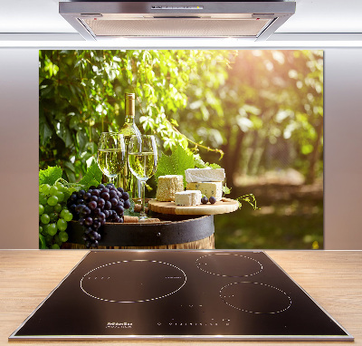 Panel de pared de cocina Vino y aperitivos