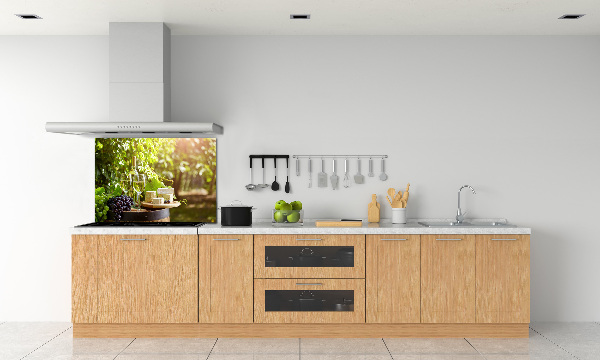 Panel de pared de cocina Vino y aperitivos