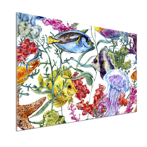 Salpicadero para cocina Arrecife de coral