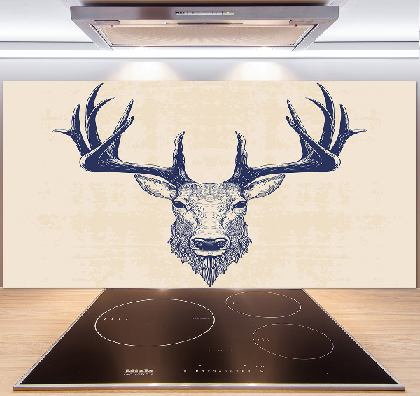 Panel antisalpicaduras cabeza de ciervo